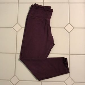 Lightly Distressed Express Plum Leggings